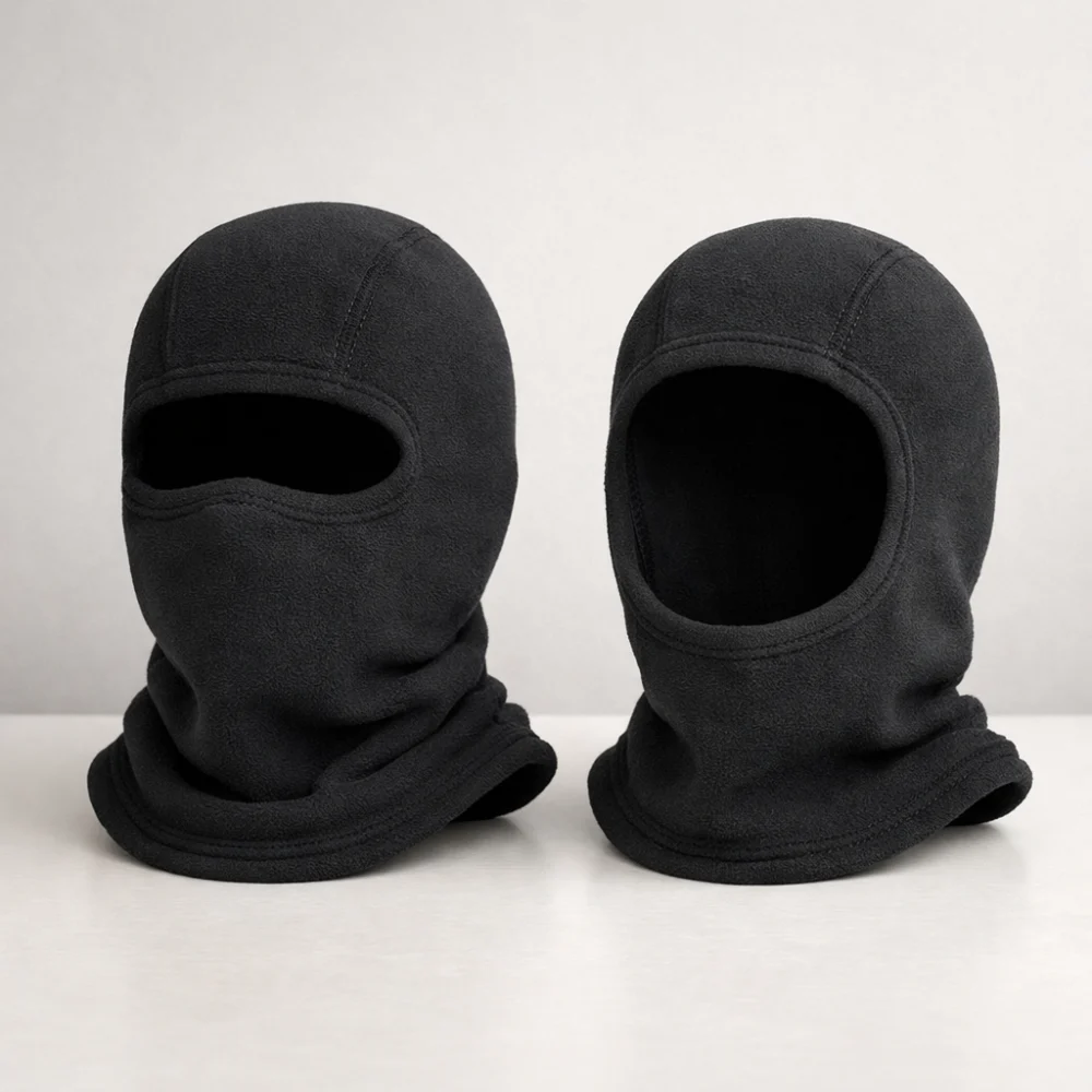 Two children’s balaclava styles compared side by side.